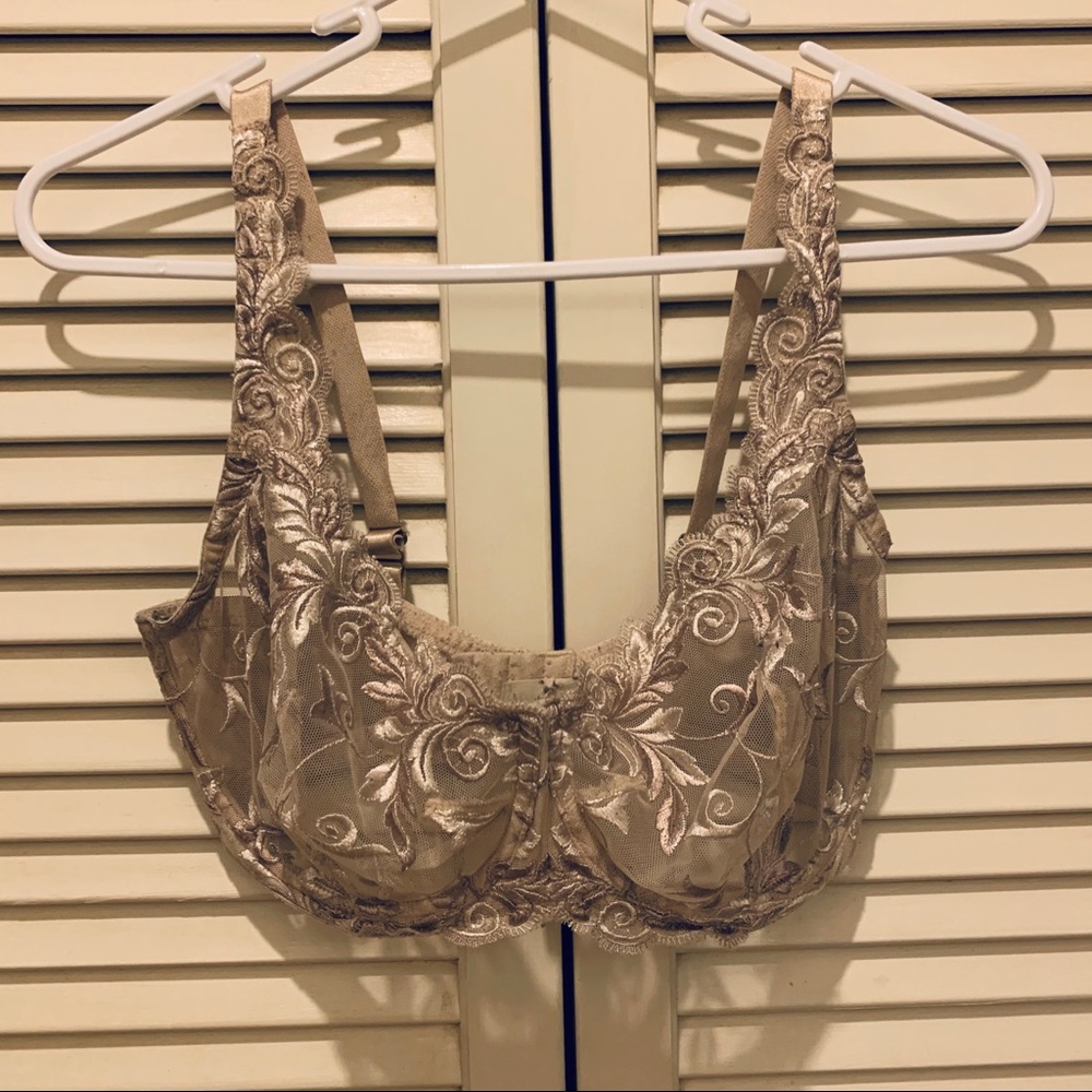 Tan lace bra by Soma